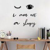 Wallity zidna dekoracija Not Sleepy, Crna | ePonuda.com
