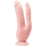 Dvostruki dildo Dr. Skin, 22 cm, boja kože