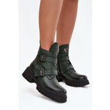 Zazoo Leather Insulated Women's Boots With Buckles And Decorative Detail | shoptok.hr