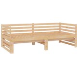  Izvlečna dnevna postelja trdna borovina 2x(90x200) cm, (20606190) | Shoptok.si