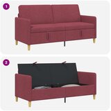 SOFA s pohranom Vinska crvena 172 x 78 x 87 cm Poliester | shoptok.hr