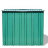 vidaXL Vrtna kućica za pohranu zelena metalna 257 x 205 x 178 cm | shoptok.hr