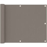Balkonski zastor smeđe-sivi 75 x 600 cm od tkanine Oxford | shoptok.hr