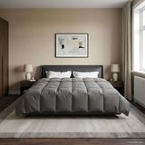  Zimska pokrivača Svijetlo siva 200 x 200 cm Mikrovlakna Cijene