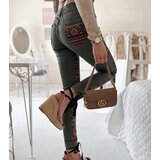 Gemre Green Patterned Pants Lévesque | Shoptok.si