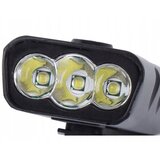  Alu. led cree xm-l t6x3 svjetlo za bicikl ipx5 crno usb 7500k | shoptok.hr