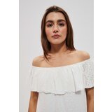 Marisse Openwork Dress With Bare Shoulders L-Su-3748 Off White | Eponuda.ba