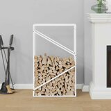  Stalak za drva bijeli 60x25x100 cm hladno valjani čelik | shoptok.hr
