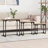  Gnezdeći Kafić 3 pcs hrast artisan Konstruirano drvo | shoptok.hr