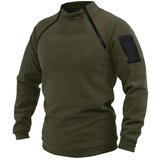 Dewberry 90777 Mens Fleece with Arm Pocket-DARK KHAKI | Shoptok.si