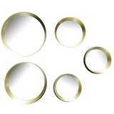 Okruglo ogledalo Lia Ø 25, 23, 18, 2 x 15 cm (Zlatna boja)  Okruglo ogledalo Lia Ø 25, 23, 18, 2 x 15 cm (Zlatna boja) Slike