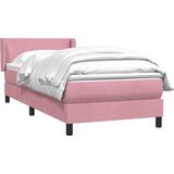 Box Spring krevet s madracem ružičasti 90x210 cm samt | shoptok.hr