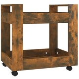 vidaXL Voziček za pisalno mizo dimljeni hrast 60x45x60 cm inž. les, (20826823) | Shoptok.si