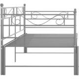  Okvir za krevet na razvlačenje sivi metalni 90 x 200 cm | shoptok.hr