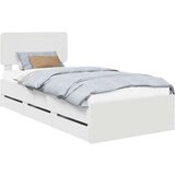  Okvir za krevet Bijelo 90 x 190 cm Inženjersko Drvo | shoptok.hr