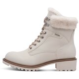 Tamaris Gležnarji z vezalkami kremna | Shoptok.si