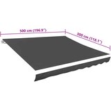 Platno za tendu antracit 5 x 3 m | Eponuda.ba