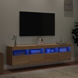  Zidni TV ormarići LED 2 kom boja hrasta sonome 80x30x40 cm | shoptok.hr