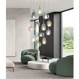  Ondaluce - Visilica na sajli THELMA 1xE27/15W/230V prečnik 25 cm zlatna/zadimljeno bež | Eponuda.com