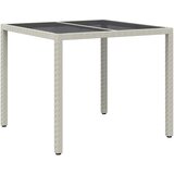  Stol za vrt Bijelo 90 x 90 x 75 cm poliratan | shoptok.hr