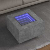  Stolić za kavu LED siva boja betona 60x60x40 cm drveni | Eponuda.com