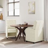  Trpezarijske stolice 2 pcs Krema 58 x 67 x 97 cm Baršun | shoptok.hr