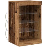  Komoda s LED svjetlima Stari drvo 41x37x67 cm | shoptok.hr