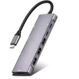 TIP C HUB 9/1 HDMI 2*USB SD/TF 100W PD KT-HU91 Cene