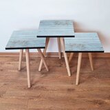 Hanah home 3Shp119 - blue blue nesting table (3 pieces) | ePonuda.com