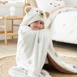 Catherine Lansfield Rjava/kremno bela otroška odeja s kapuco iz mikropliša 90x125 cm Cosy Bear – | Shoptok.si