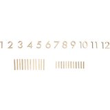 RAYHER Lesene številke, natur, številke 1-12, 24xčrtice, set 39, (22005892) | Shoptok.si