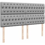  Krevet s oprugama i madracem svjetlosivi 200 x 200cm od tkanine | shoptok.hr