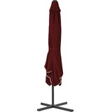  Vrtni suncobran s čeličnim stupom 250 x 250 x 230 cm bordo | Eponuda.ba