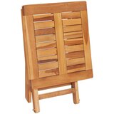  Ležalnik 2 kosa z mizico trdna tikovina | Shoptok.si