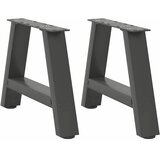  Noge za klub stolić A-oblika 2 kom antracit 40 x (30-31) cm čelik | shoptok.hr