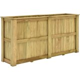 vidaXL Dvignjeno cvetlično korito 196x50x100 cm impregnirana borovina, (20758860) Cene