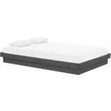  Posteljni okvir siv iz trdnega lesa 120x190 cm 4FT, (20645836) | Shoptok.si