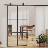  Klizna vrata s priborom ESG staklo i aluminij 102 x 205 cm u
