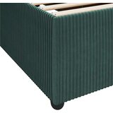 vidaXL Okvir kreveta s madracem Tamnozelena 200 x 200 cm Baršun | shoptok.hr