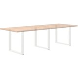  Noge za blagovaonski stol U-oblik 3 kom Bijele 90 x (72-73) cm Čelik | shoptok.hr