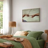  Slika - Michelangelo – The Creation of Adam (hands) 60x40 U prirodnom drvenom okviru | shoptok.hr