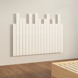  Zidno uzglavlje bijelo 108 x 3 x 80 cm od masivne borovine | shoptok.hr