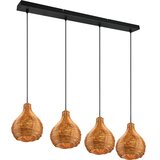 REALITY Viseći luster na sajli SPROUT 3xE14/40W/230V braon/ratan | Eponuda.com