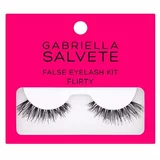 Gabriella Salvete false eyelashes flirty darilni set umetne trepalnice 1 par + lepilo za trepalnice 1 g