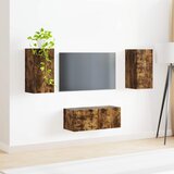  Set TV komoda Zidne 2 pcs Dimljeni hrast Konstruirano drvo | shoptok.hr