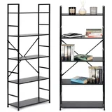 loft polica za knjige, 5 razina