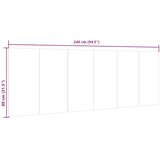  Uzglavlje za krevet boja hrasta sonome 240 x 1,5 x 80 cm drveno | shoptok.hr
