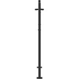  Vrtna vrata Crna 110 x 155 cm Čelik s praškastim premazom | shoptok.hr