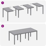  7-dijelni vrtni blagovački set s jastucima svijetlosive poli ratana | shoptok.hr