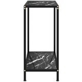  Konzolna mizica črna 60x35x75 cm kaljeno steklo, (20818311) | Shoptok.si